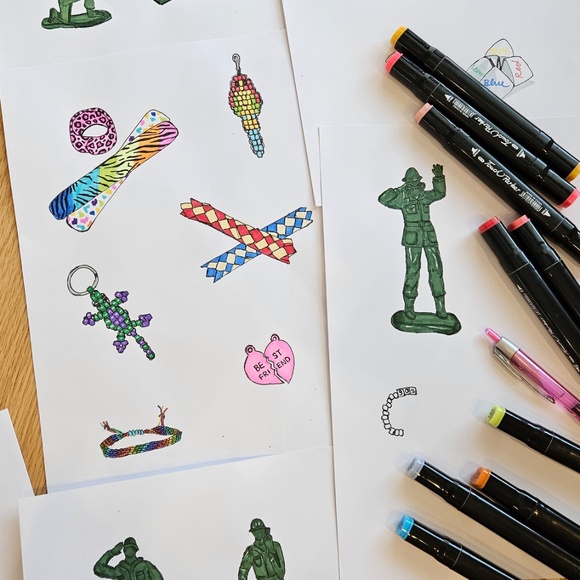 90s Retro Gift & Present Nostalgic Millennial Hand-Drawn Custom Mugs Shirt Totes - Picture 15 of 16